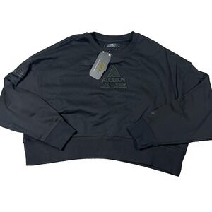 Pro Standard Womens Medium Black Alcorn State Braves Football Sweatshirt NWT‎
